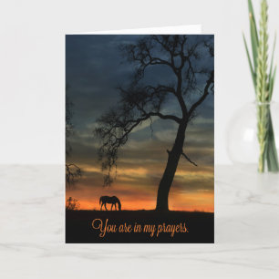 ガンよくなってね　あなたは私の祈りの中にカード カード