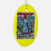 ガンカラフルエンジェルオーナメントペンダントカスタマイズ セラミックオーナメント (右)