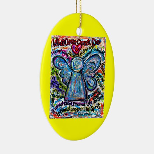 ガンカラフルエンジェルオーナメントペンダントカスタマイズ セラミックオーナメント (右)