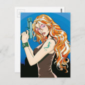 ガンガールオレンジ ポストカード (正面/裏面)