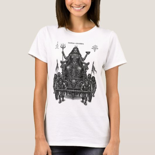 ガンガ・グランマの戦車の到着 Tシャツ (正面)
