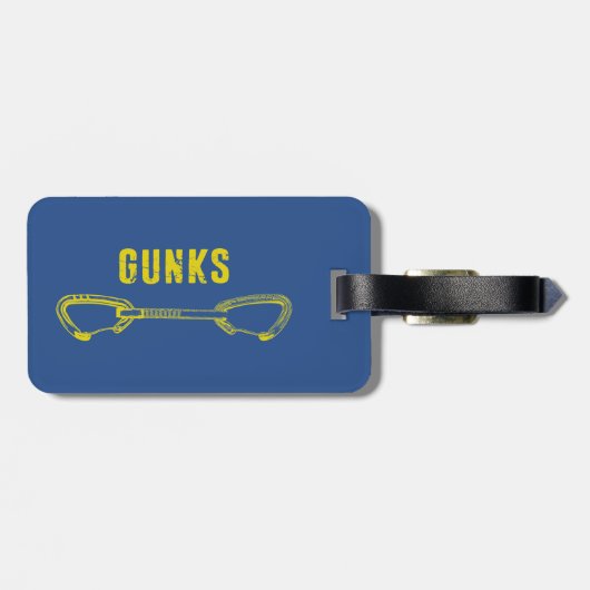 ガンクス登山Quickdraw ラゲッジタグ (裏面横)