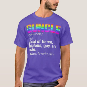 ガンクルゲイおじさん誰が激しく素晴らしい Tシャツ