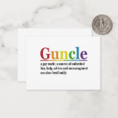 ガンクル定義レインボーおもしろいギフト ノートカード (正面/裏面インサイチュ)