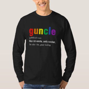 ガンクル定義レインボープライドカラーゲイUncl Tシャツ