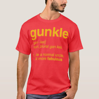 ガンクル辞書の定義おもしろいゲイおじさんプライド Tシャツ