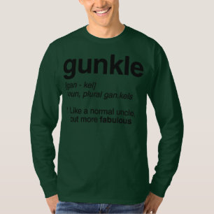 ガンクル辞書の定義おもしろいゲイおじさん Tシャツ