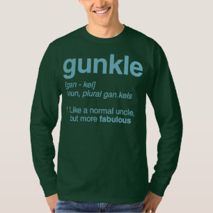 ガンクル辞書の定義おもしろいゲイおじさん Tシャツ