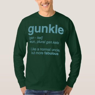 ガンクル辞書の定義おもしろいゲイおじさん Tシャツ