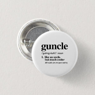 ガンクル(Guncle)の定義 缶バッジ