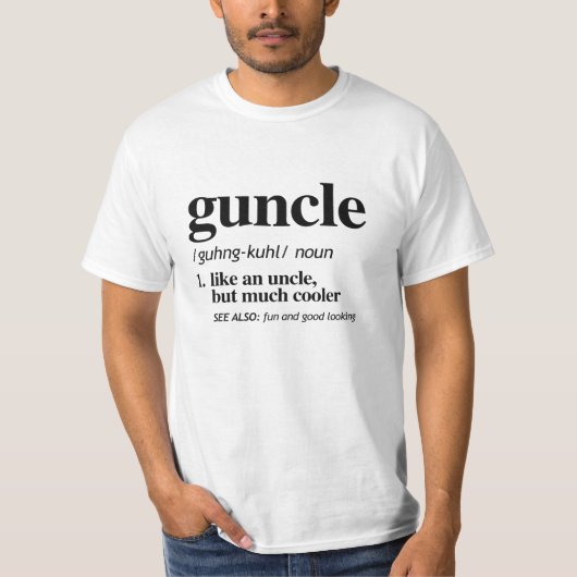 ガンクル(Guncle)の定義 Tシャツ (正面)
