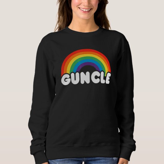 ガンクルLgbt国旗ゲイプライドLgbtq スウェットシャツ (正面)