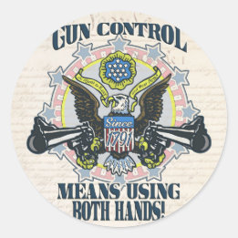 ガンコントロール：両手でガントートイーグルを使用 ラウンドシール