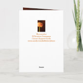 ガンサポートフラワー ラナンキュラス 励まし カード (裏面)