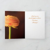 ガンサポートフラワー ラナンキュラス 応援 カード (内部)