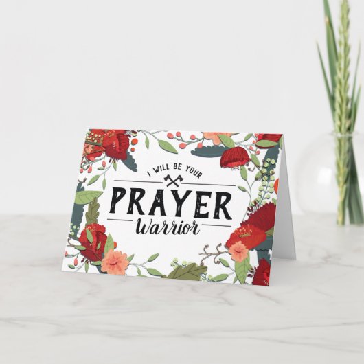 ガンサポート、宗教的、 私はあなたの祈りの戦士です カード (正面)