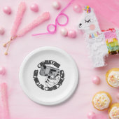 ガンシューターイラストレーション ペーパープレート (パーティー)