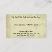 ガンショップコレクター名刺 名刺 (裏面)