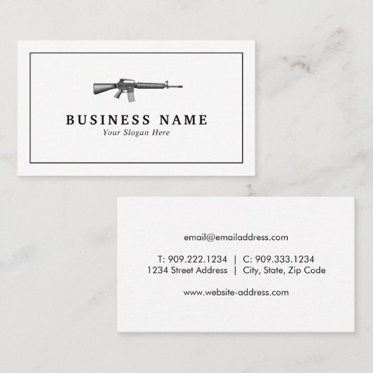 ガンショップビジネスカード 名刺 (正面/裏面)