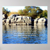 ガンジウィズダムことわざの運命の引用 ポスター (正面)