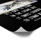 ガンジオン勇気やる気を起こさせる引用文自然 ポスター (角)