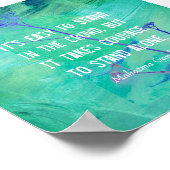 ガンジオン勇気やる気を起こさせる引用文自然 ポスター (角)