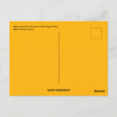 ガンジス川インドの夕日にボート ポストカード (裏面)