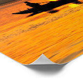 ガンジス川、絵のような風景の写真 ポスター (角)