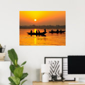 ガンジス川、絵のように美しい ポスター (ホームオフィス)