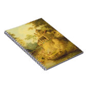 ガンジス川、c.1820-30 (キャンバスの油)の銀行 ノートブック (右側)