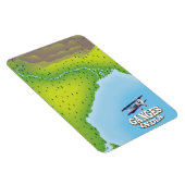 ガンジス・インド地図と旅行のポスター マグネット (右側)