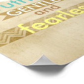 ガンジポスターやる気を起こさせる引用文動揺してセピア ポスター (角)