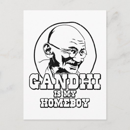 ガンジーは私のホームボーイ ポストカード (正面)