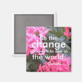 ガンジーやる気を起こさせるコン マグネット (正面/裏面)