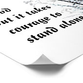 ガンジーやる気を起こさせる引用文自然ポスター ポスター (角)