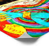 ガンジースピリチュアル引用神は宗教を持たない ポスター (角)