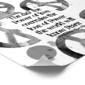 ガンジー平和引用文オン平和サインデザイン ポスター (角)