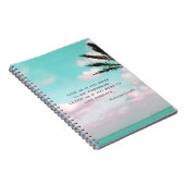 ガンジー引用文おもし前と同じように暮らす…熱帯テーマ ノートブック (右側)