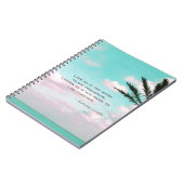 ガンジー引用文おもし前と同じように暮らす…熱帯テーマ ノートブック (左側)