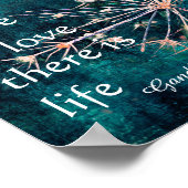 ガンジー引用文のポスターがある愛の自然アート ポスター (角)