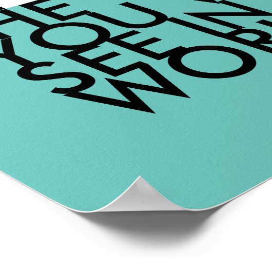 ガンジー引用文のポスターが変はっきりした更だモダン ポスター (角)