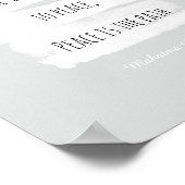 ガンジー引用文のポスターに平和のグレーと白 ポスター (角)