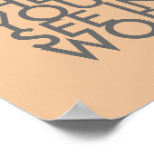 ガンジー引用文のポスターはチェンジグレーと桃である ポスター (角)