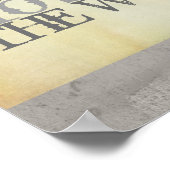 ガンジー引用文は変更ポスターの粗末なシック ポスター (角)