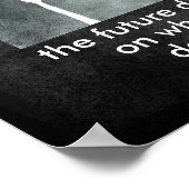 ガンジー引用文ポスタやる気を起こさせるー文字自然アート ポスター (角)