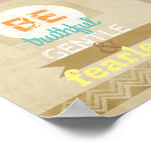 ガンジー引用文ポスタータイポグラフィ感動的文字 ポスター (角)