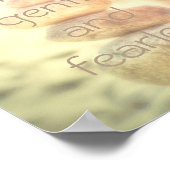 ガンジー引用文ポスターロックケアンウォールアート ポスター (角)