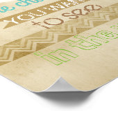 ガンジー引用文感動的のポスターが変わる ポスター (角)