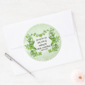 ガンジー引用文目の目は終わりのみ… ラウンドシール (封筒)