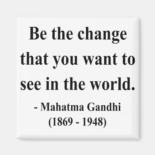 ガンジー引用文1a マグネット (正面)